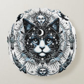 "Celestial Guardian" Ronde Kussen (Voorkant)