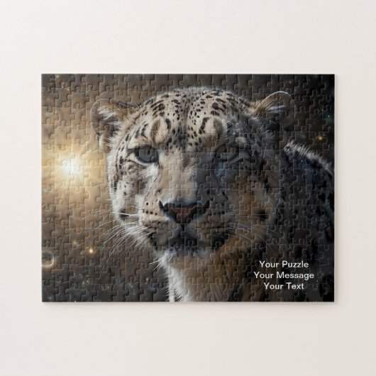 Celestial Guardian – Snow Leopard Legpuzzel (Horizontaal)