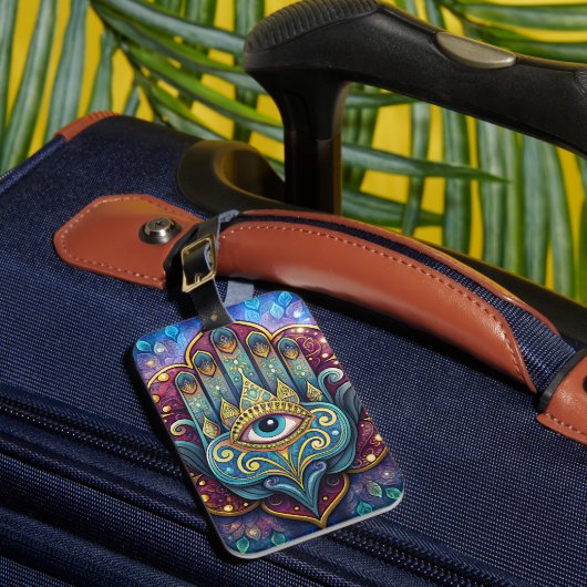 Celestial Hamsa Bagagelabel (Voorkant Insitu 1)