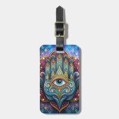 Celestial Hamsa Bagagelabel (Voorkant verticaal)