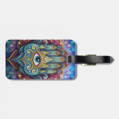Celestial Hamsa Bagagelabel (Achterkant horizontaal)