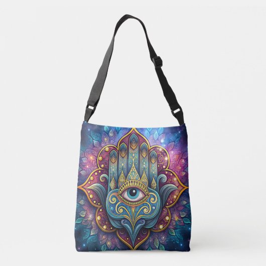 Celestial Hamsa  Crossbody Tas (Achterkant)