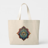 Celestial Hamsa  Grote Tote Bag (Achterkant)