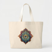 Celestial Hamsa  Grote Tote Bag (Voorkant)