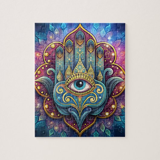 Celestial Hamsa Legpuzzel (Verticaal)