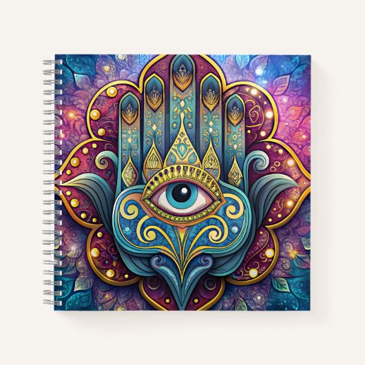 Celestial Hamsa  Notitieboek (Voorkant)