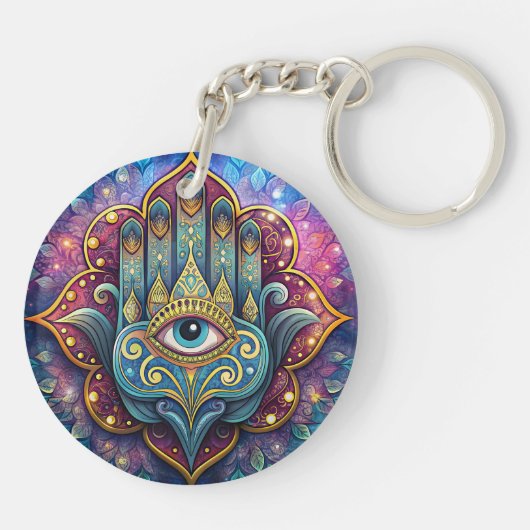 Celestial Hamsa  Sleutelhanger (Achterkant)