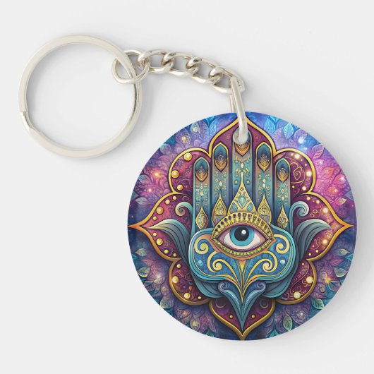 Celestial Hamsa  Sleutelhanger (Voorkant)