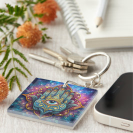 Celestial Hamsa Sleutelhanger