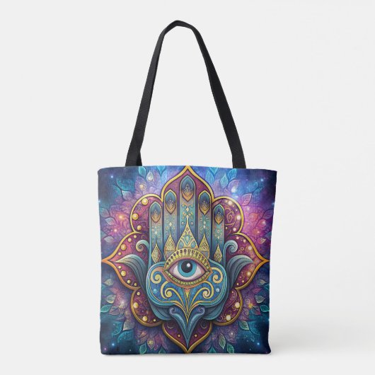Celestial Hamsa  Tote Bag (Achterkant)