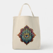 Celestial Hamsa  Tote Bag (Achterkant)