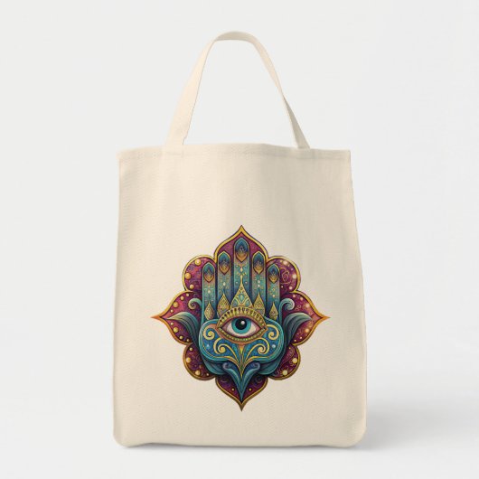 Celestial Hamsa  Tote Bag (Voorkant)