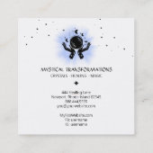 *~* Celestial Hands Luna Moon Magic Boho Light Vierkante Visitekaartje (Achterkant)