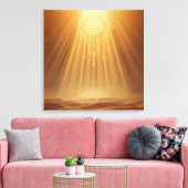 Celestial Harmony Gateway Boho Wandkunst | Sacred Canvas Afdruk (Insitu (Woonkamer))