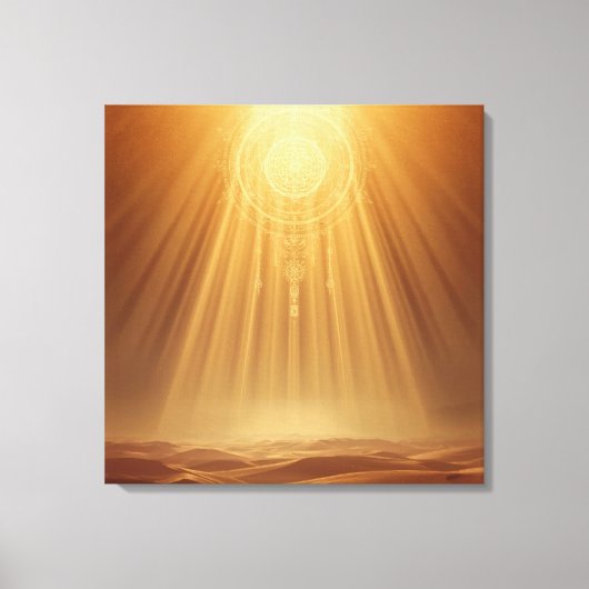 Celestial Harmony Gateway Boho Wandkunst | Sacred Canvas Afdruk (Voorkant)