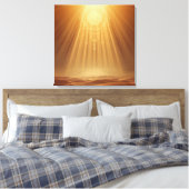 Celestial Harmony Gateway Boho Wandkunst | Sacred Canvas Afdruk (Insitu (Slaapkamer))