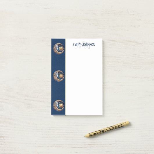 Celestial Harmony Post-it® Notes (Op bureau)