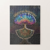 Celestial Harmony Tree - Cosmic Meditation Mandala Legpuzzel (Verticaal)