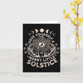 Celestial Have Yourself A Merry Little Solstice Yu Kaart (Gele Bloem)
