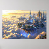 Celestial Haven: The Floating Citadel Poster (Voorkant)