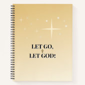 Celestial Healing Let Go Let God Cross Notitieboek (Voorkant)