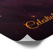 Celestial Heart – Abstract Cosmic Love Art Poster (Hoek)