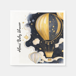 Celestial Hete Luchtballon Baby shower Servet
