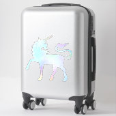 Celestial Holographic Rainbow Unicorn XL Vinyl Sticker (Koffer)