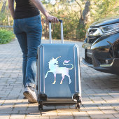 Celestial Holographic Rainbow Unicorn XL Vinyl Sticker (Koffer Insitu)