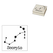 Celestial Horoscope Scorpio Rubberstempel (Gestempeld)