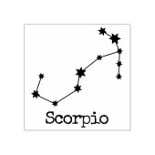Celestial Horoscope Scorpio Rubberstempel (Afrduk)