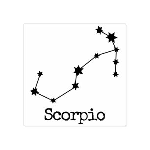 Celestial Horoscope Scorpio Rubberstempel