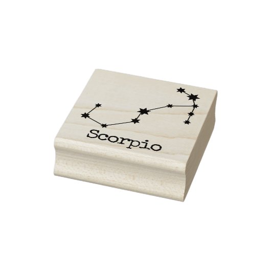 Celestial Horoscope Scorpio Rubberstempel (Stempel)