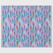 Celestial Ice Cream Cones Cadeaupapier (Vlak)