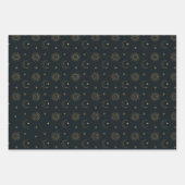 Celestial inpakpapier (zon, maan, dierenriem) (Voorkant)