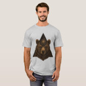CELESTIAL INSTINCT – The Bear Who Holds the Stars T-shirt (Voorkant volledig)