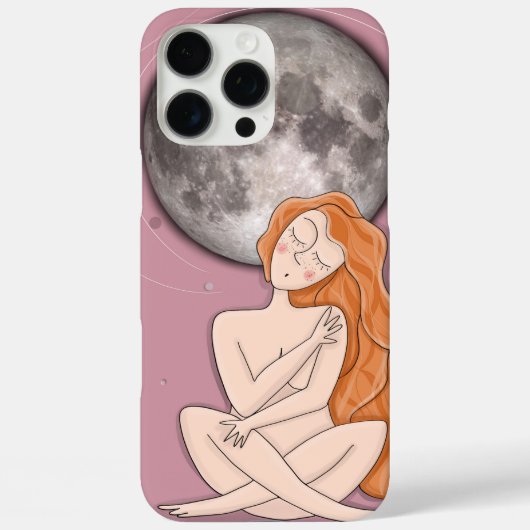 Celestial iPhone Case – Hand getrokken illustratie (Achterkant)