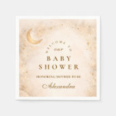 Celestial Ivory Gold Baby Shower Servet (Voorkant)
