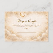 Celestial Ivory Gold Diapper Raffle Informatiekaartje (Voorkant)