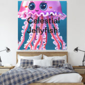Celestial Jellyfish Canvas Afdruk (Insitu (Slaapkamer))