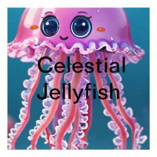 Celestial Jellyfish Foto Afdruk