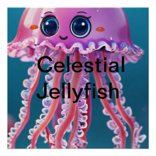 Celestial Jellyfish Perfect Poster