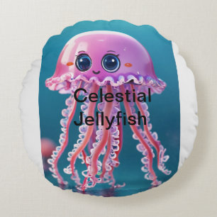 Celestial Jellyfish Rond Kussen