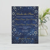 Celestial Jewish Invitation  Kaart (Staand voorkant)