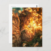 Celestial Joy Christmas Angel Briefkaart (Voorkant / Achterkant)
