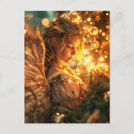 Celestial Joy Christmas Angel Briefkaart (Voorkant)