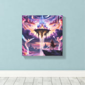 Celestial Kingdom Canvas Art – Mythisch (Insitu (Houten vloer))