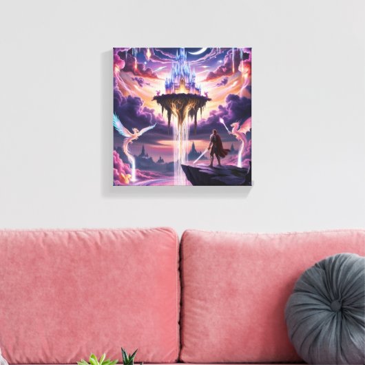 Celestial Kingdom Canvas Art – Mythisch (Insitu (Woonkamer))