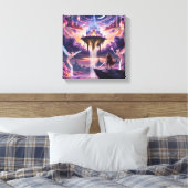 Celestial Kingdom Canvas Art – Mythisch Afdruk (Insitu (Slaapkamer))