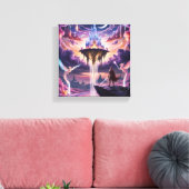Celestial Kingdom Canvas Art – Mythisch Afdruk (Insitu (Woonkamer))